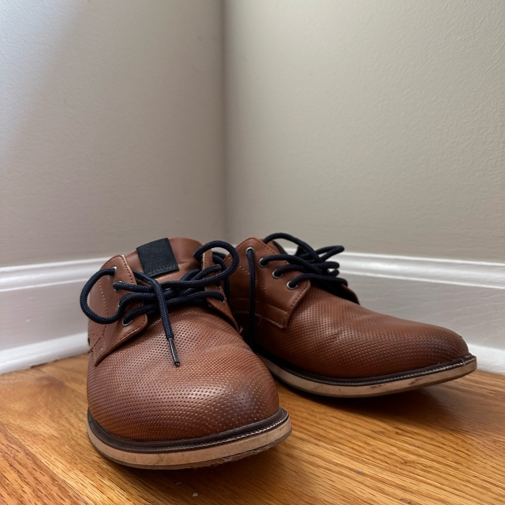 Cream Boys Dress Shoes